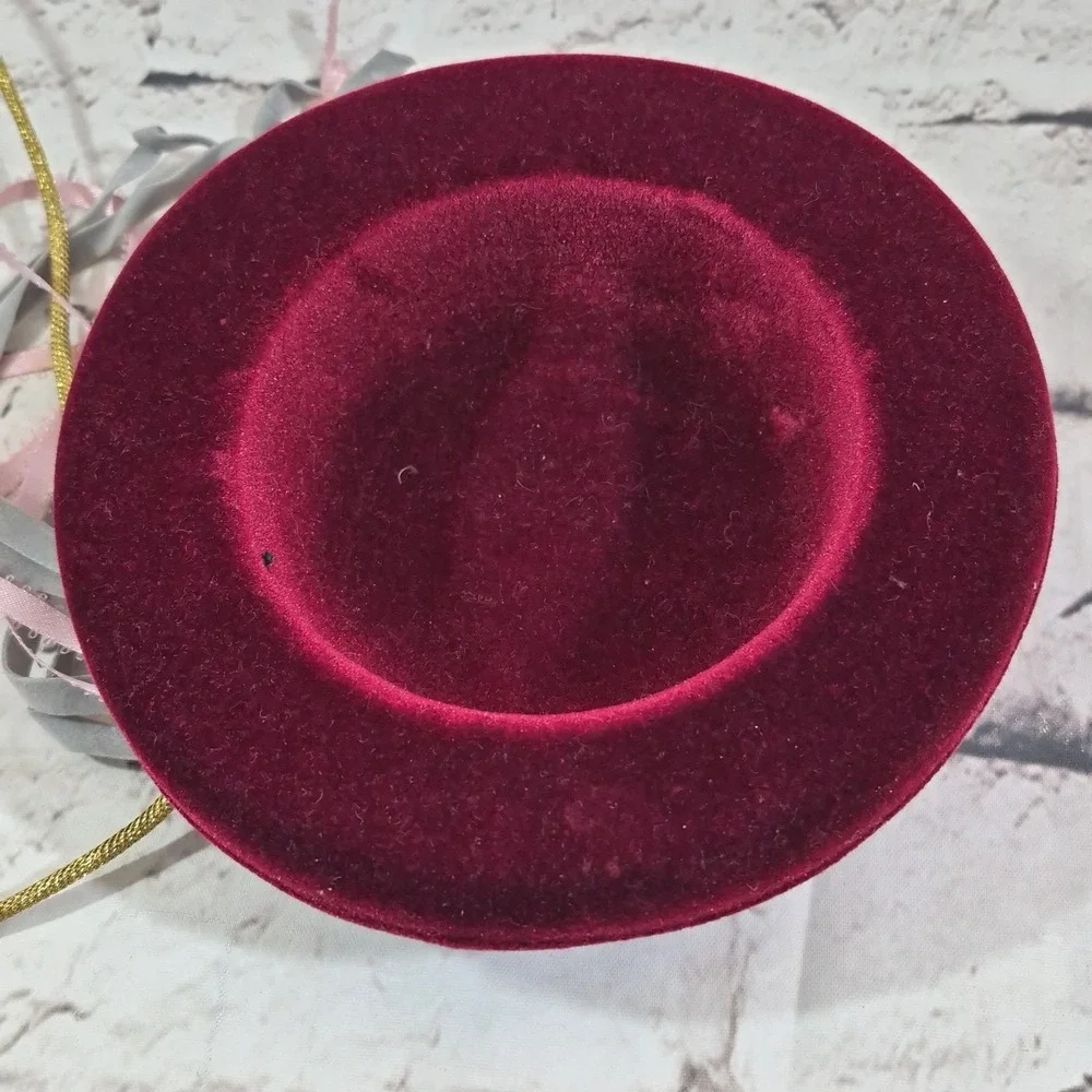 American Girl Samantha Parkington Meet Hat Burgundy Velvet Pleasant Co Doll